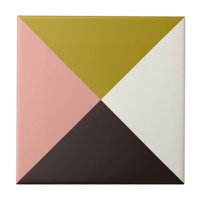 Guld Rosa Chocolate Ivory Kakelplatta (Framsidan)