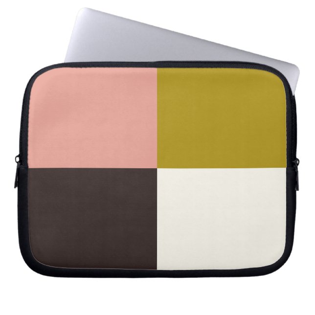 Guld Rosa Chocolate Ivory Laptop Sleeve (Framsidan)