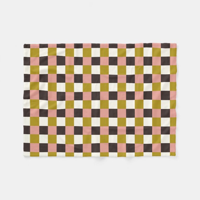 Guld Rosa Chocolate Ivory Play Fleecefilt (Framsidan (Horisontell))