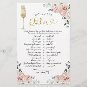 Guld Rosa Dusty Ro Soiree skulle hon hellre spela