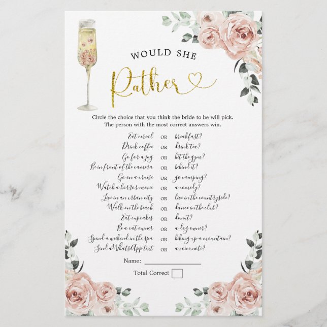 Guld Rosa Dusty Ro Soiree skulle hon hellre spela (Framsida)