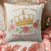 guld rosa elegant quinceanera
