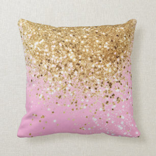Guld Rosa Glitter 1 Kudde