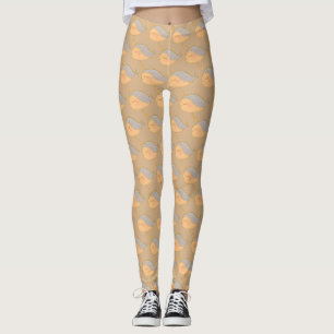 Guld Rosa Glitter Narwhal Unicorn of the Sea Leggings