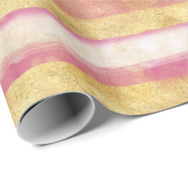 Guld- rosa Glitzrandar Presentpapper