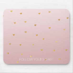 Guld Rosa Ombre Hearts Musmatta