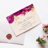 Guld Rosa ros Quinceanera Spara datum