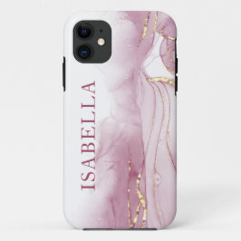 Guld Rosa Watercolor Personalize