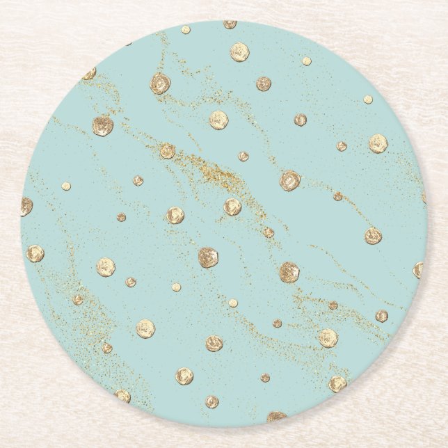 Guld Round Underlägg (Framsidan)