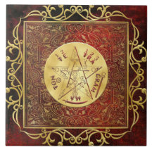 Guld Royal Tetragrammaton Ceremonial Altar Tile