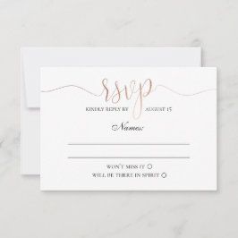 Guld rsvp. Enkel modern bröllop. Elegant minimalis OSA Kort