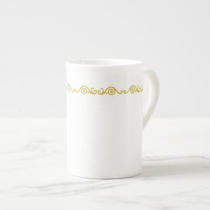 Guld Rulla arbetsspecifikation Mugg Benporslin Mugg