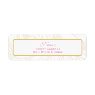 Guld Rulla Christening Address Label Returadress Etikett