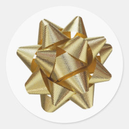 Guld Runt Klistermärke