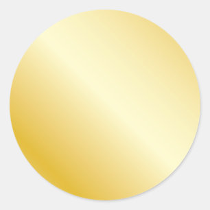 Guld Runt Klistermärke