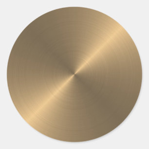 Guld Runt Klistermärke