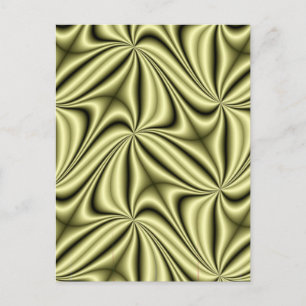 Guld Rush Hologram Fractal Vykort