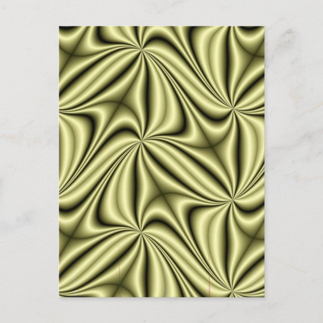 Guld Rush Hologram Fractal Vykort (Framsida)