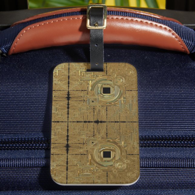 Guld Rush Luggage Tag Bagagebricka (Framsida Insitu 2)