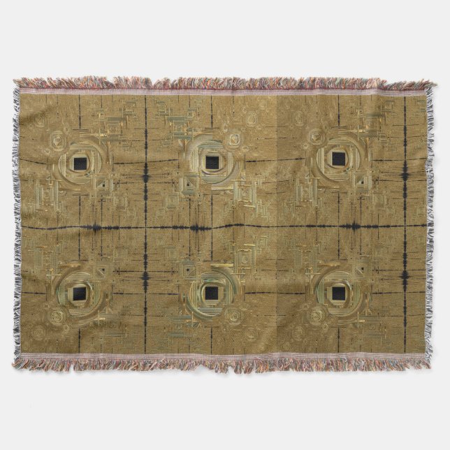 Guld Rush Throw Blanket Filt (Framsidan)
