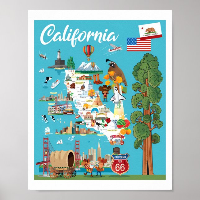 Guld Rush Travel Poster (Framsidan)