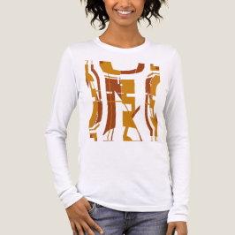 Guld Rust Southwest-inspirated Tribal Art Abstrakt T Shirt