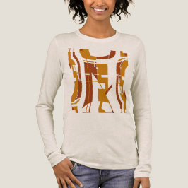 Guld Rust Southwest-inspirated Tribal Art Abstrakt T Shirt