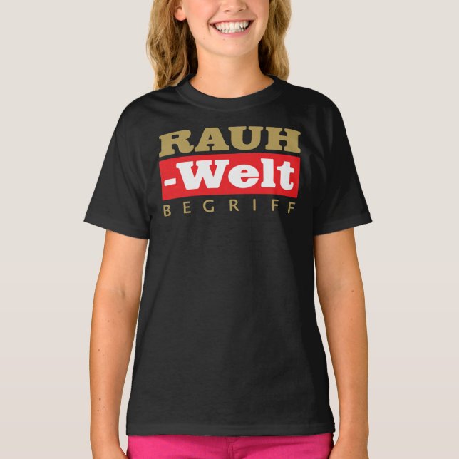 Guld RWB Rauh Welt Begriff Logotyp T- shirt Classi T Shirt (Framsida)