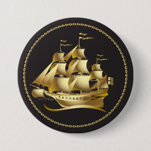 Guld Sailboat Nautical Knapp