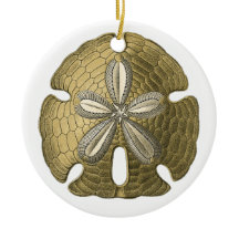 Guld Sand Dollar Ornament
