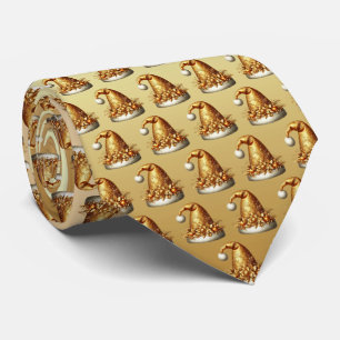 Guld Santa Hatt Semesterhalsduk Slips