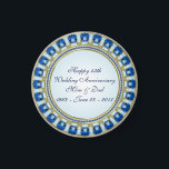 Guld Sapphire Blue 45:e Bröllop-årsdagen Magnet<br><div class="desc">En Digitalbcon Bilder Design med ett Sapphire Blue- och Guld färg-tema med en mängd olika anpassningsbar bilder, former, mönster, stilar och typsnitt i den här "45:e Bröllop-årsdagen"-magnet. Den här eleganten och den attraktiva designen gör perfekten tillgänglig för din mottagning eller party-planer för det speciella årsfirandet Kupel. Det kommer också att...</div>
