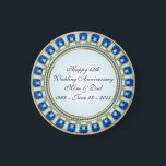 Guld Sapphire Blue 45:e Bröllop-årsdagen Magnet<br><div class="desc">En Digitalbcon Bilder Design med ett Sapphire Blue- och Guld färg-tema med en mängd olika anpassningsbar bilder, former, mönster, stilar och typsnitt i den här "45:e Bröllop-årsdagen"-magnet. Den här eleganten och den attraktiva designen gör perfekten tillgänglig för din mottagning eller party-planer för det speciella årsfirandet Kupel. Det kommer också att...</div>