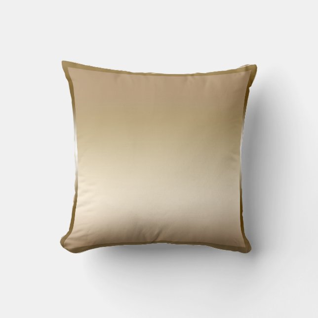 Guld Sateen Satin Shine Modern Glamor Glam Kudde (Framsida)