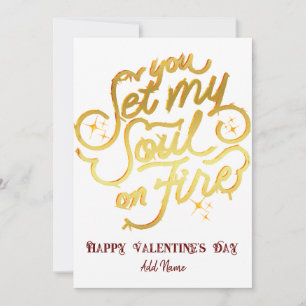 Guld satte du min själ på att bränna alla hjärtans julkort