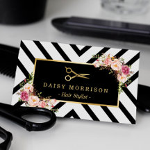 Guld Saxors Blommigt Hair Stylist Beauty Salon
