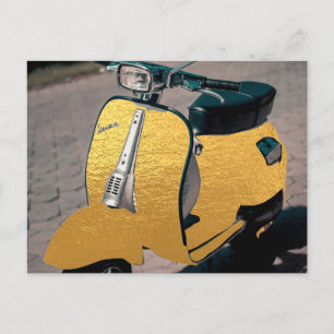 guld scooter vykort