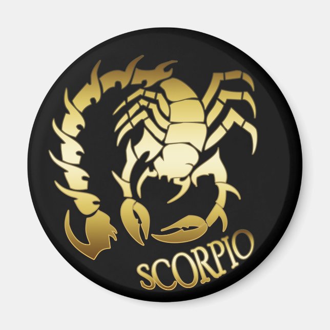 GULD SCORPIO MAGNET (Framsidan)