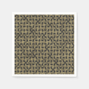 Guld Scratch Gyllene Modern Glamour Elegant Fest Pappersservett