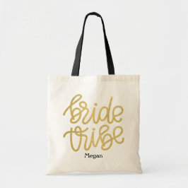 Guld Script Bride Tribe Tote Tygkasse