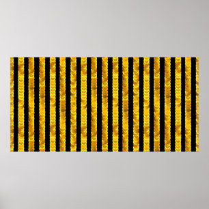 Guld-sekviner mönster poster