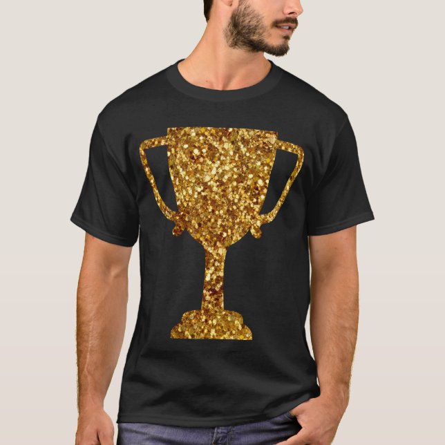 Guld Sequins Trophy T-Shirt (Framsida)