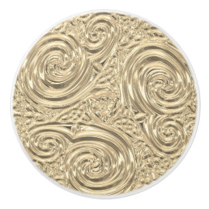 Guld ser elegant segrare art nouveau knopp