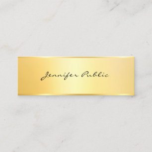 Guld ser minimalistisk mall för modern Elegant Mini Visitkort