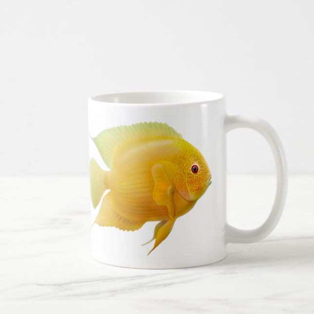 Guld- Severum Cichlidmugg Kaffemugg (Höger)