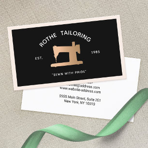 Guld Sewing Maskin Tailor eller Seamstress Black