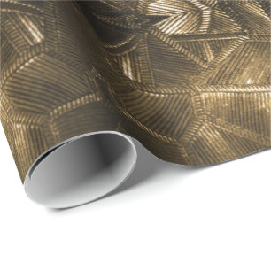 Guld Sheen Elegant Texturerat glasutseende Presentpapper