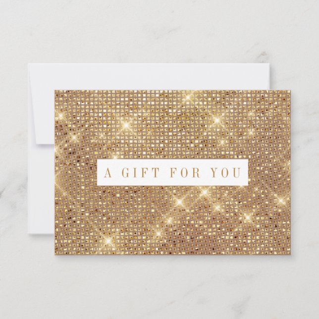 Guld Shimmer Marble Gift Certificate (Framsida)