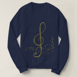 Guld- Shimmery musik T-shirt