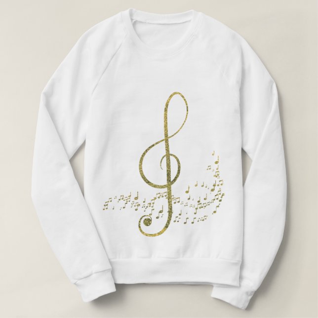 Guld- Shimmery musik T-shirt (Design framsida)